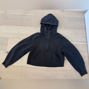 Lululemon Women’s Scuba Black Cropped Half Zip Hoodie XS S
